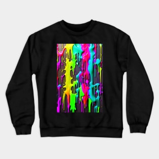 Dripping Paint Crewneck Sweatshirt